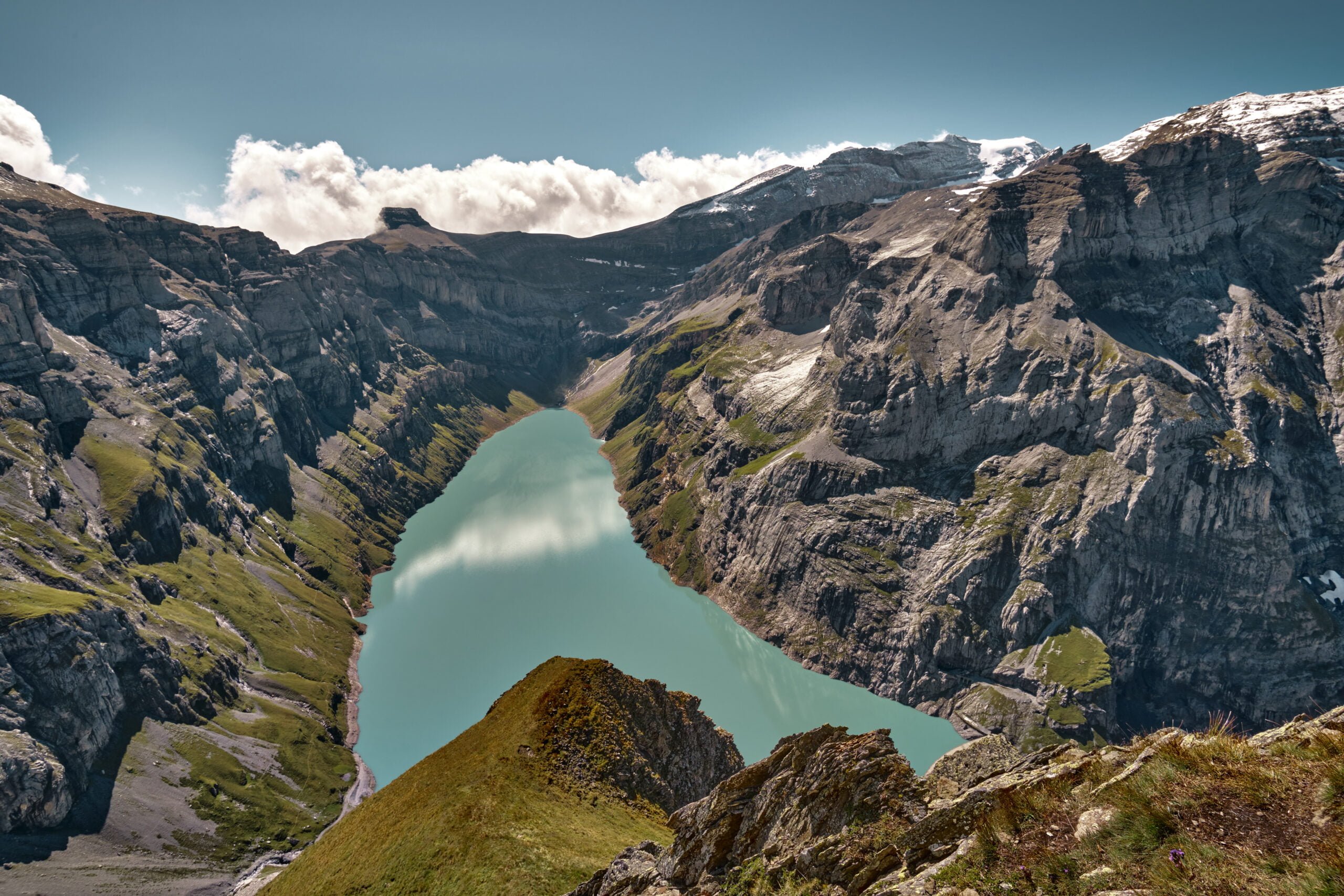 Limmernsee vue depuis le Muttseehütte