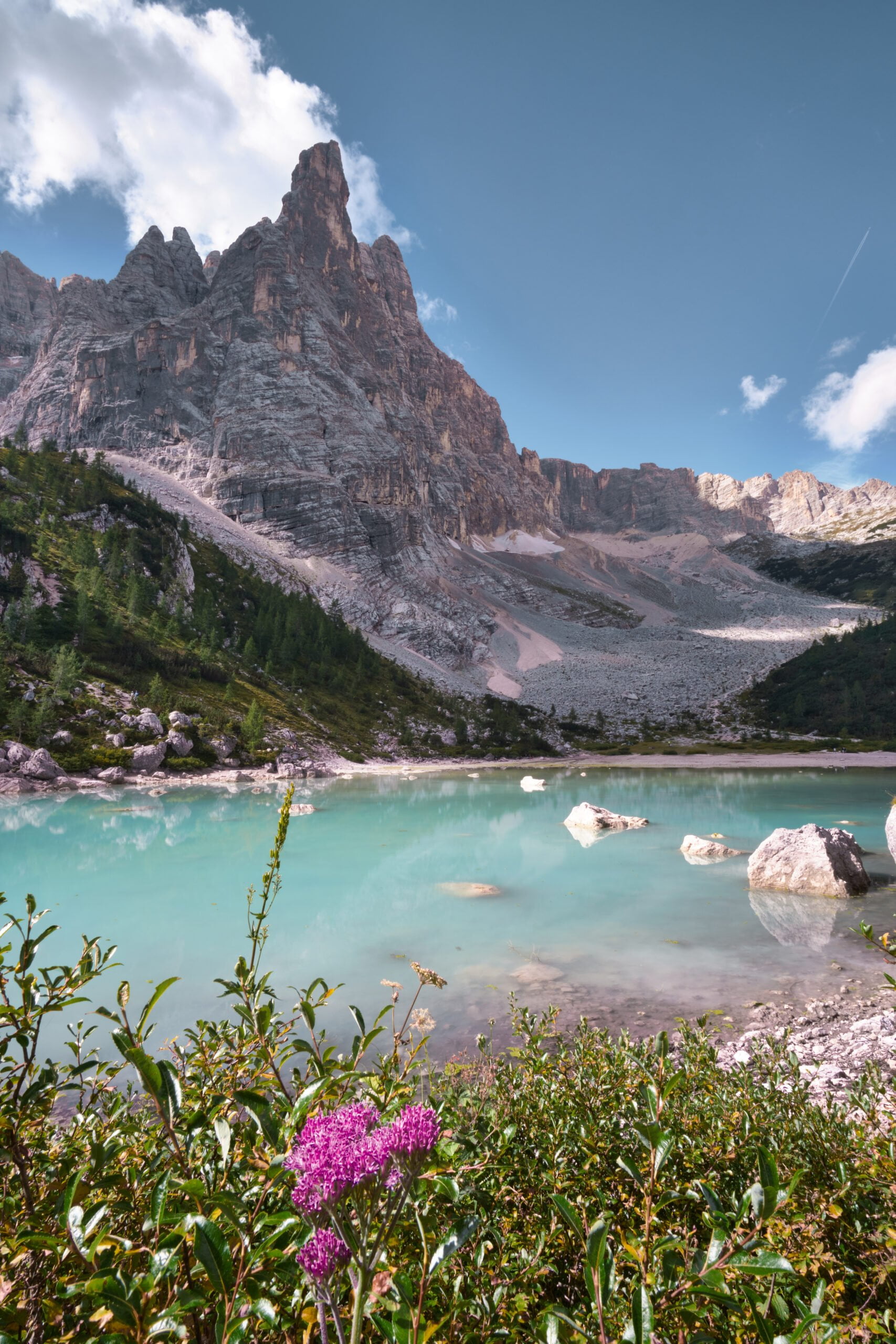 Lago di Sorapis, Dolomites, Italie