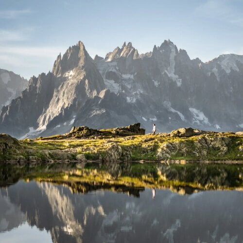 Lacs des Cheserys, Chamonix Mont Blanc, Haute-Savoie, reflet, astrophotographie, voie lactée, bivouac