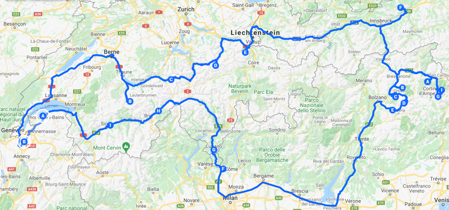 roadtrip en van, partir en van, roadtrip en suisse, roadtrip en italie, roadtrip en autriche, vanlife